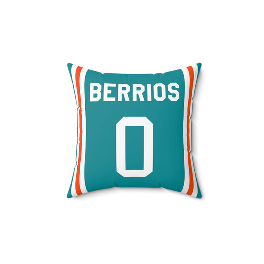 Braxton Berrios Miami Dolphins Pillow