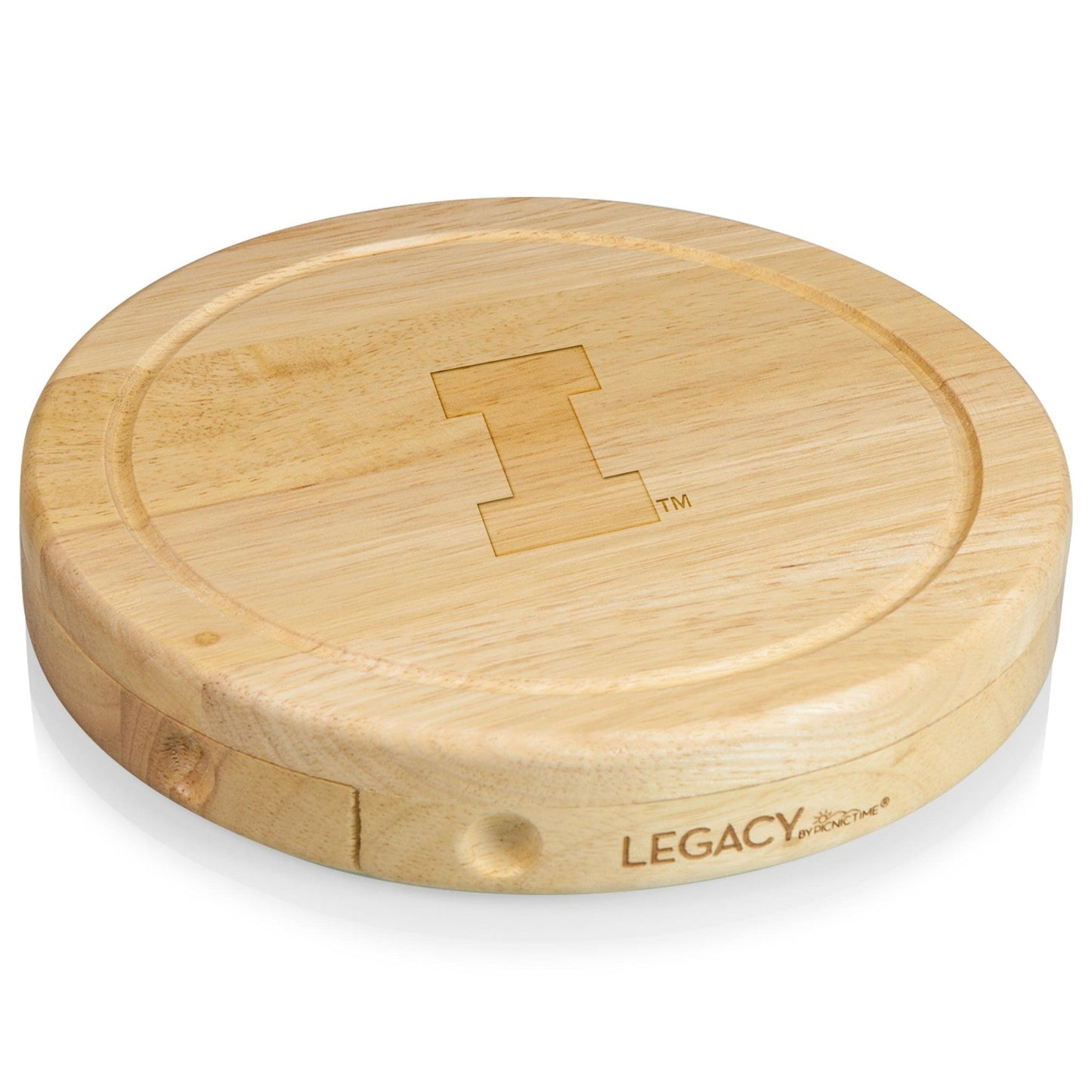 Illinois Fighting Illini - Brie Cheese Cutting Board & Tools Set