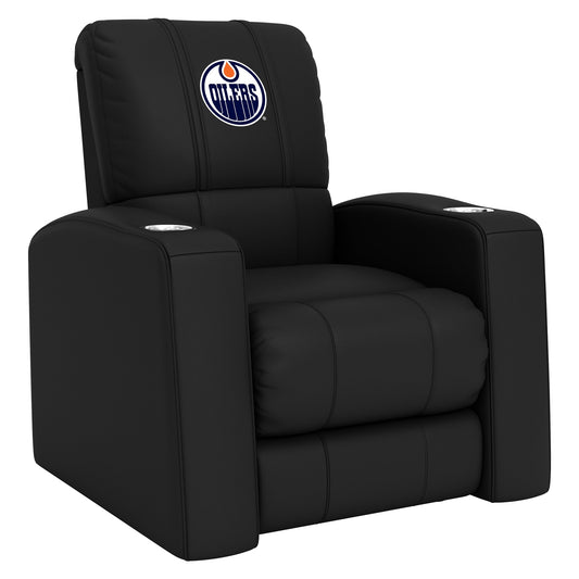 Relax Home Theater Recliner with Edmonton Oilers Logo