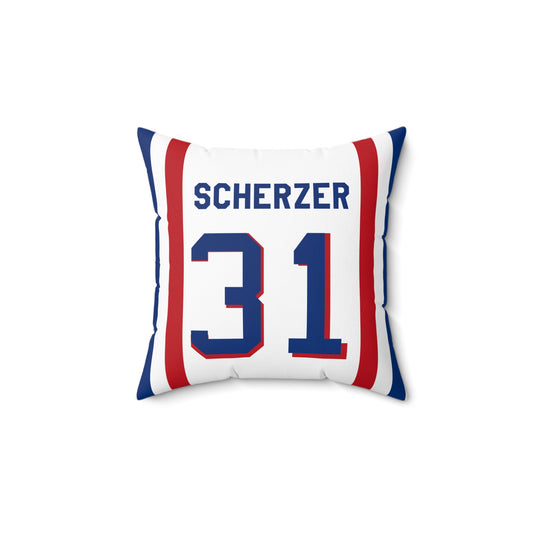 Max Scherzer Texas Rangers Pillow World Series Champs