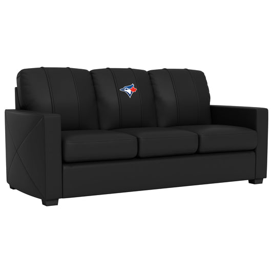 Silver Sofa with Toronto Blue Jays Secondary