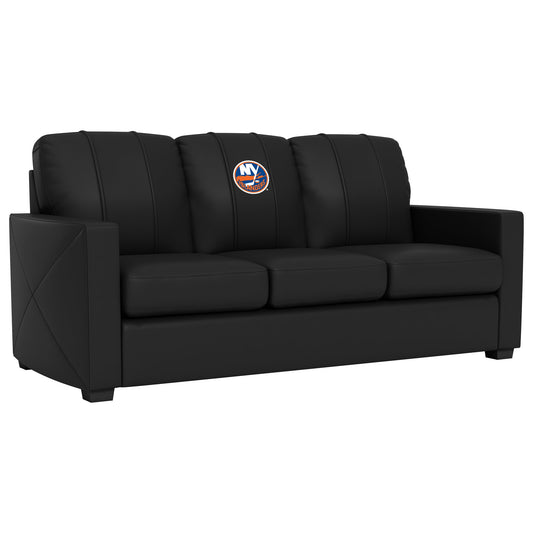 Silver Sofa with New York Islanders Logo
