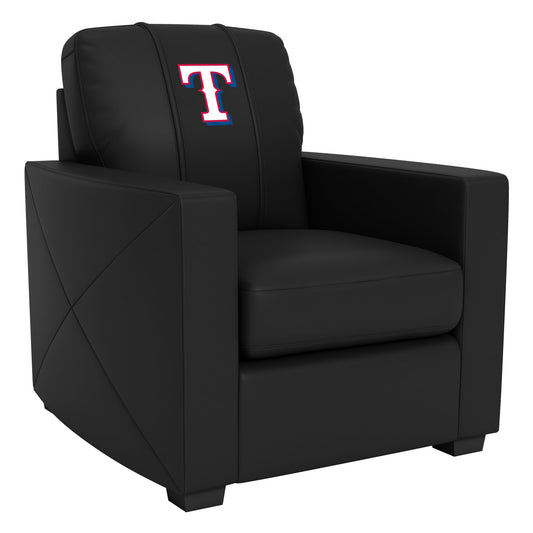 Silver Club Chair with Texas Rangers Secondary