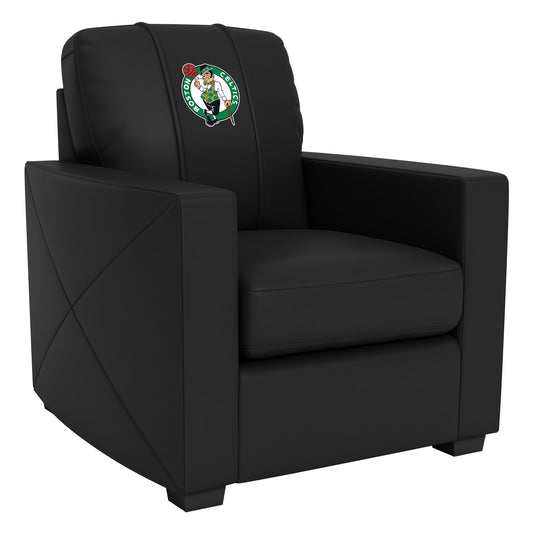 Silver Club Chair with Boston Celtics Logo