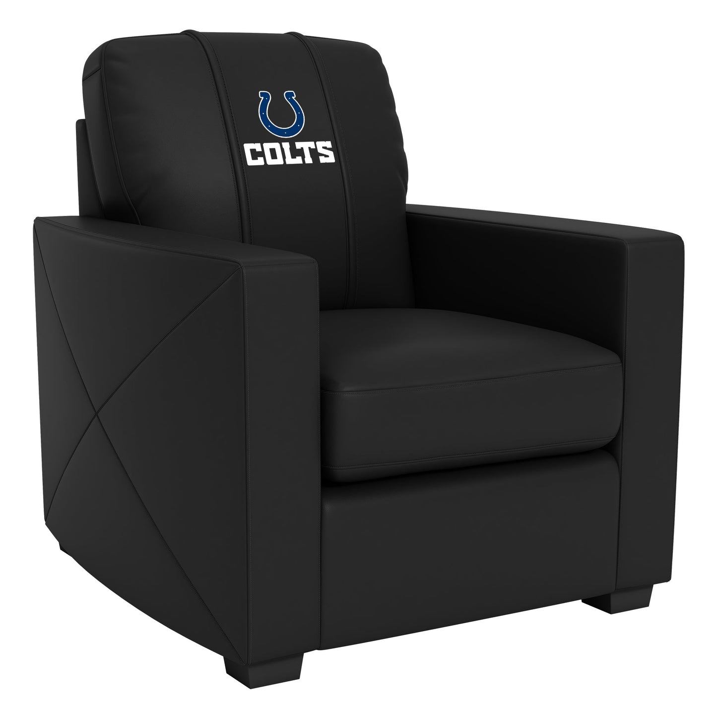 Silver Club Chair with  Indianapolis Colts Secondary Logo