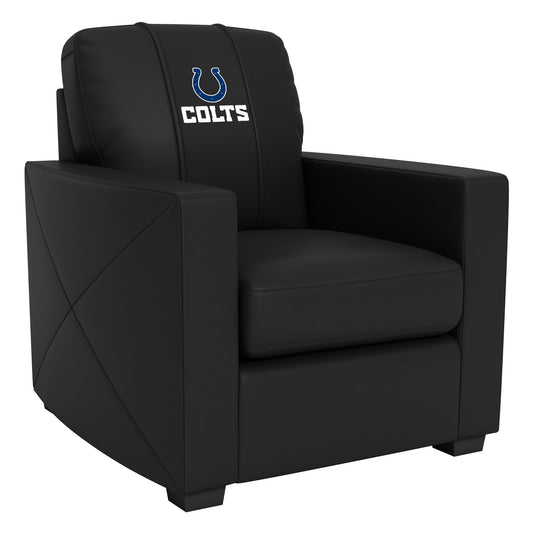Silver Club Chair with  Indianapolis Colts Secondary Logo
