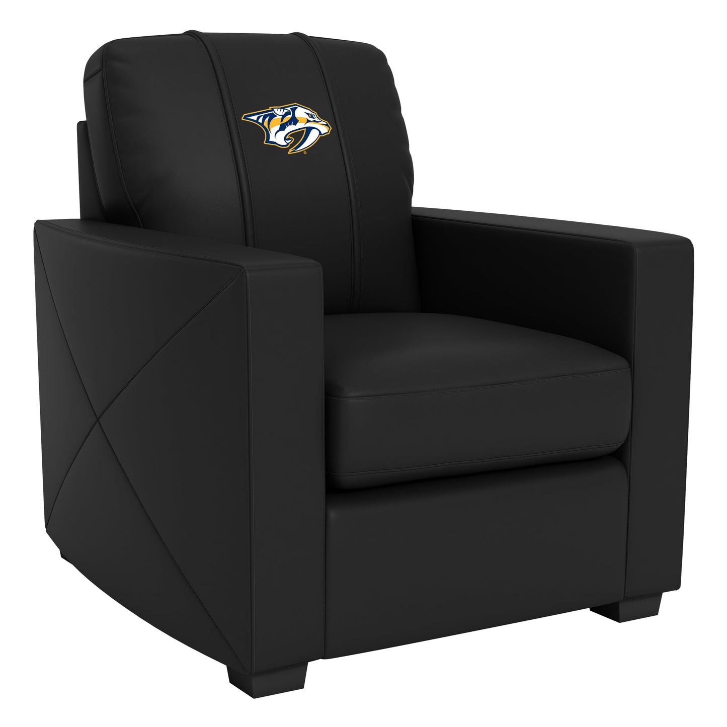 Silver Club Chair with Nashville Predators Logo
