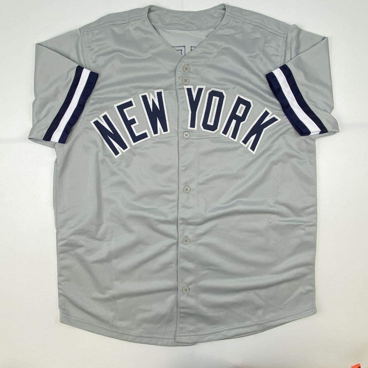 Autographed/Signed Gary Sheffield New York Grey Baseball Jersey PSA/DNA COA