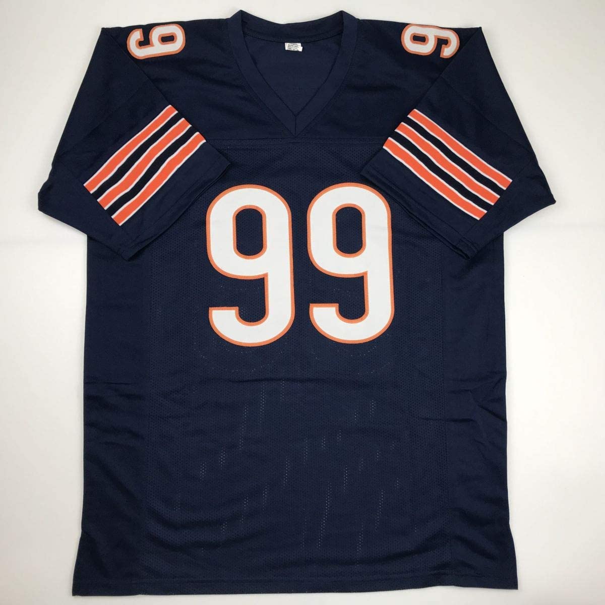 Autographed/Signed Dan Hampton HOF 2002 Chicago Blue Football Jersey JSA COA