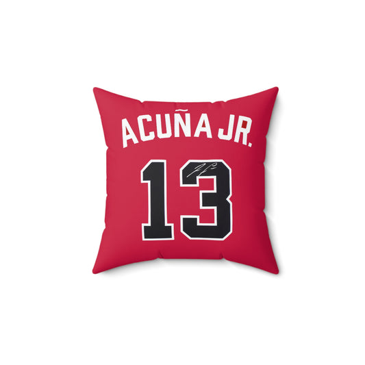 Ronald Acuna Printed Signture Atlanta Braves Pillow