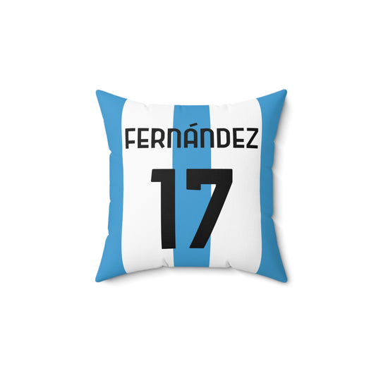 Enzo Fernandez Argentina National Team Pillow World Cup Champion