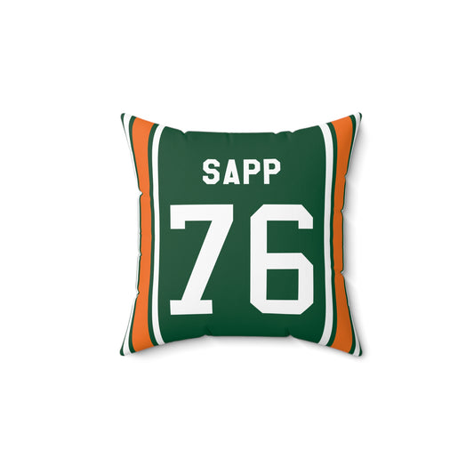 Warren Sapp Miami Hurricanes Pillow