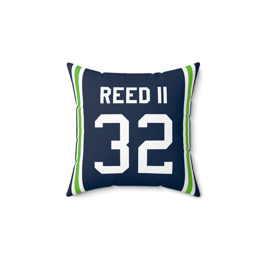 Jerrick Reed II Seattle Seahawks Pillow