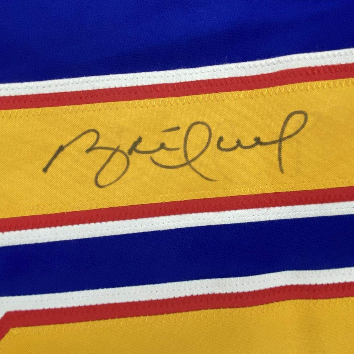 Autographed/Signed Brett Hull St. Louis Retro Blue Hockey Jersey PSA/DNA COA