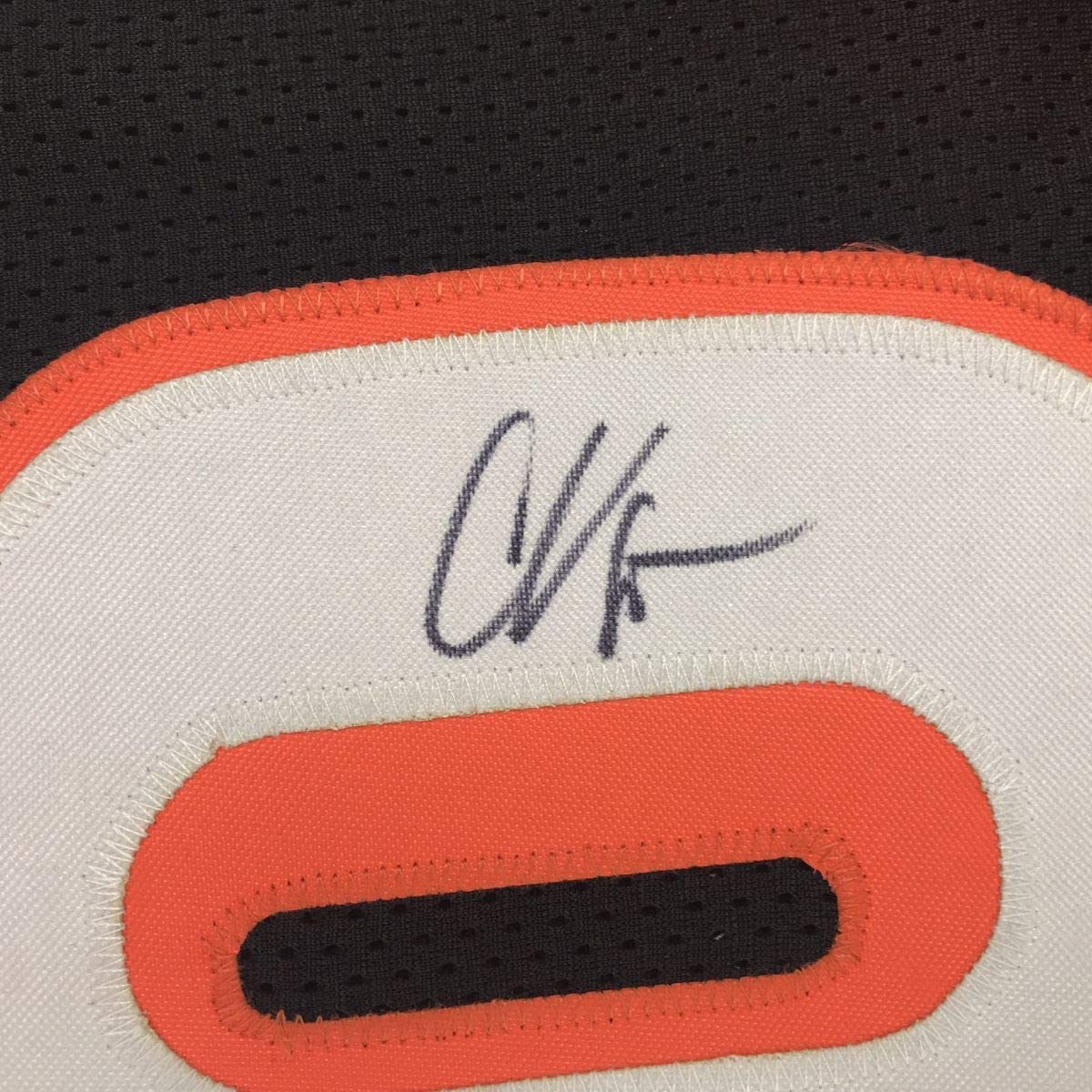 Autographed/Signed Chad Ochocinco (Johnson) Cincinnati Black Football Jersey JSA COA