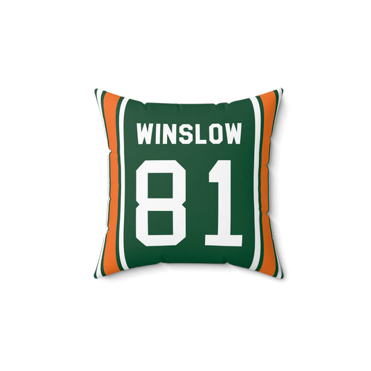 Kellen Winslow Miami Hurricanes Pillow