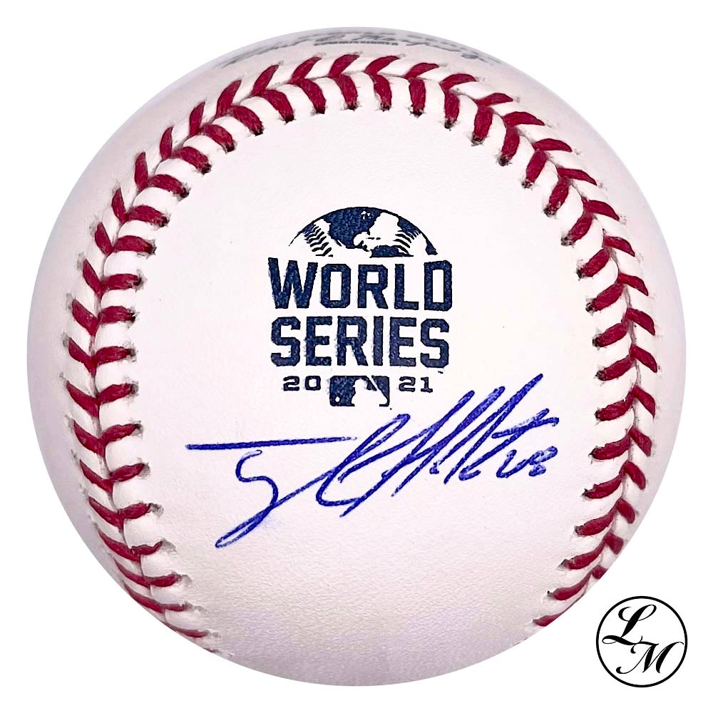 Tyler Matzek Braves Autographed 2021 World Series Baseball JSA COA