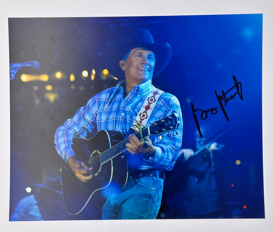 George Strait Autographed Country 8x10 Photo