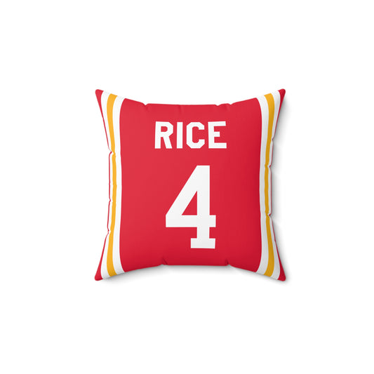 Rashee Rice Kansas City Chiefs Pillow