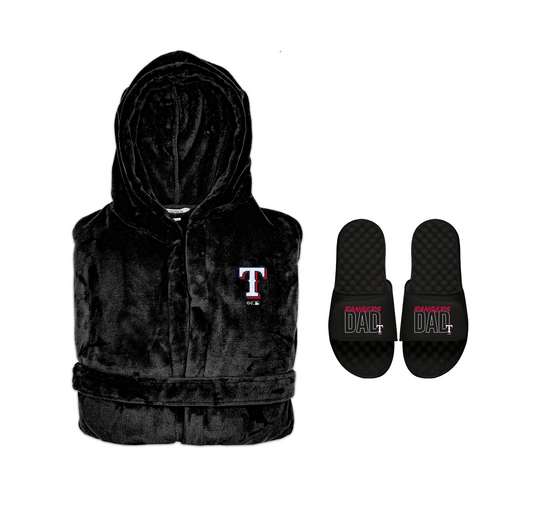 Texas Rangers Dad Robe Bundle