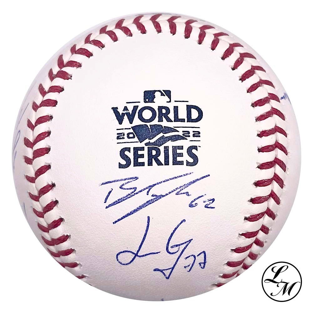 Houston Astros Team Signed 2022 World Series Baseball JSA LOA