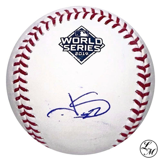 Juan Soto Autographed 2019 World Series Baseball Washington Nationals