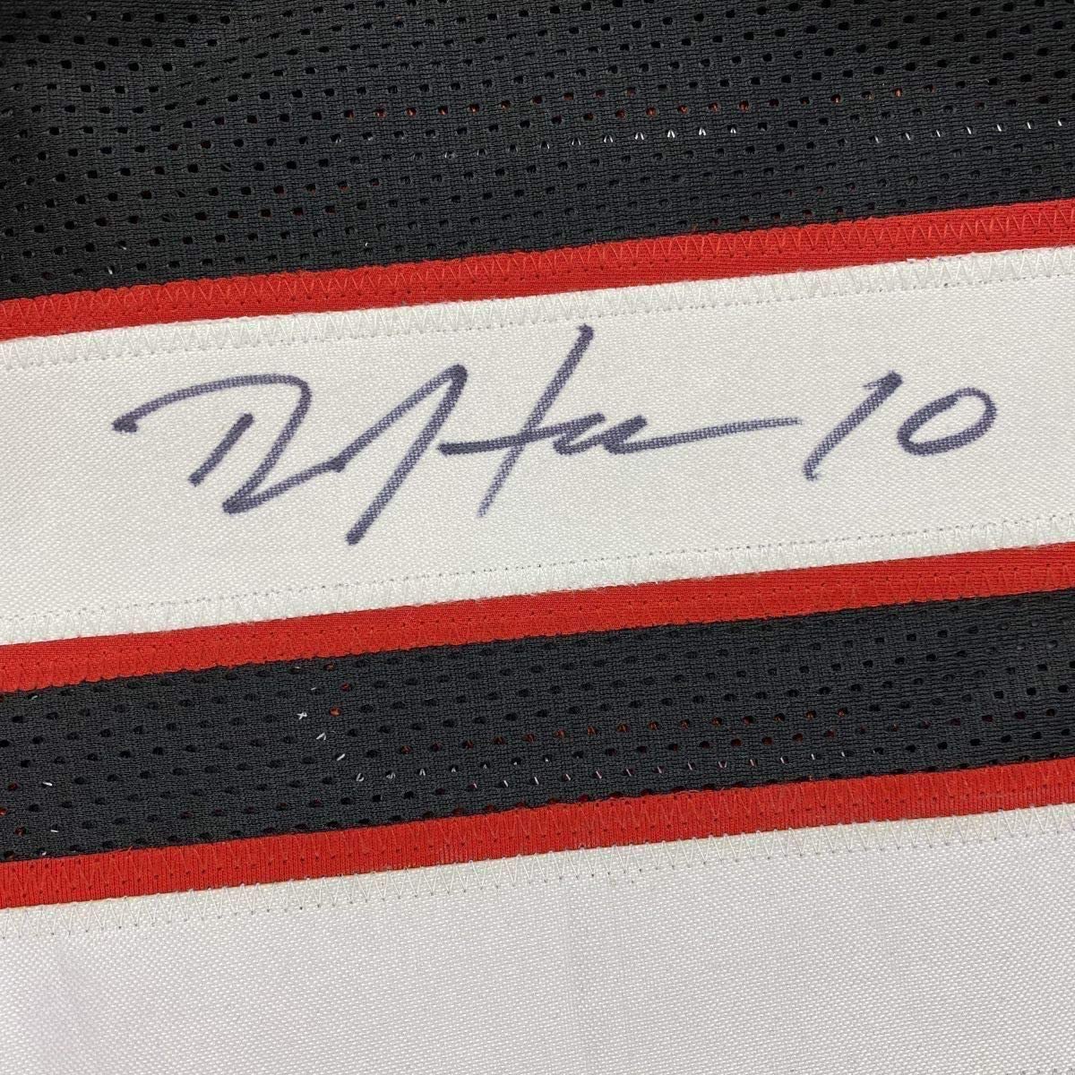 Framed Autographed/Signed DeAndre Hopkins 35x39 Arizona Black Football Jersey JSA COA