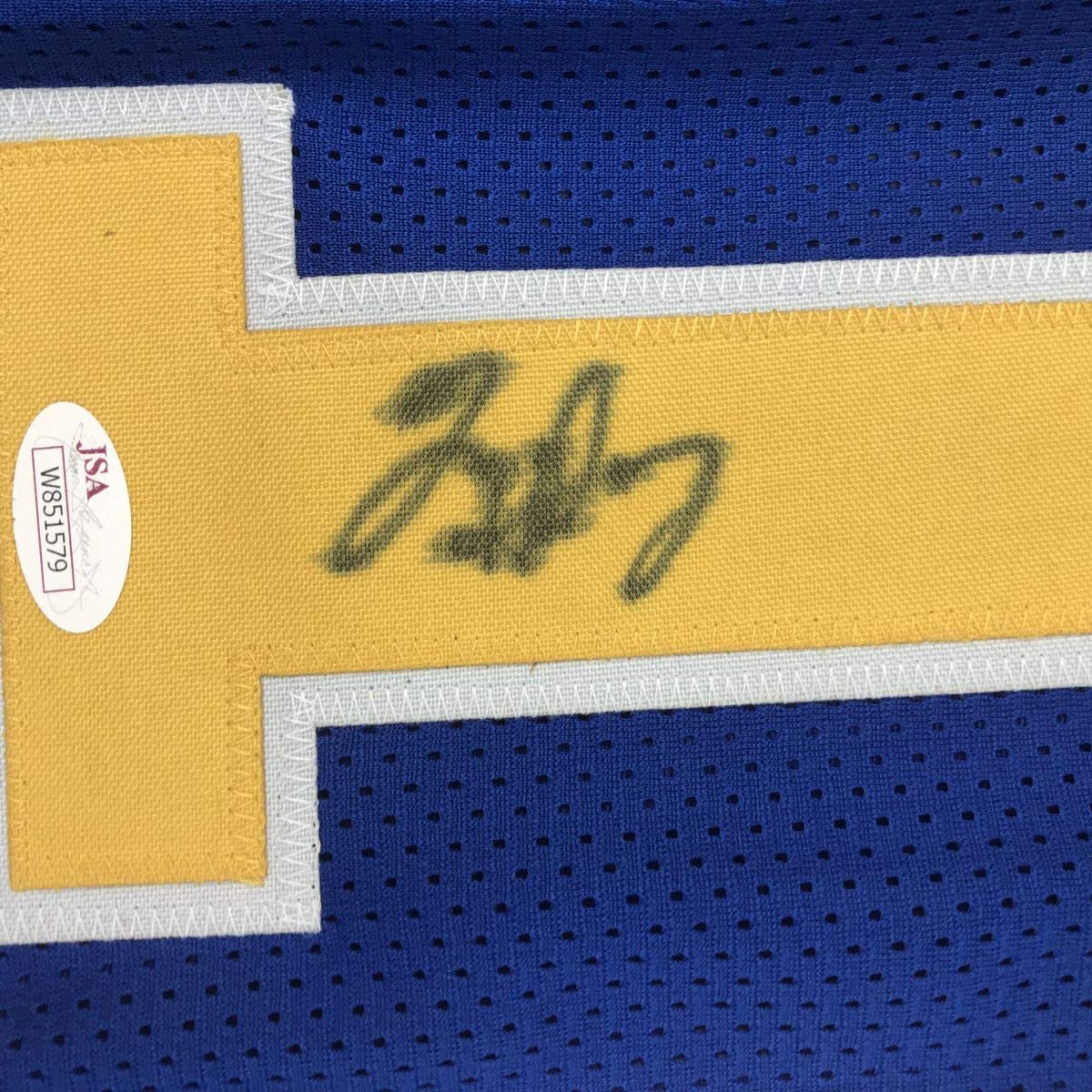 Autographed/Signed Tim Hardaway Golden State Blue Basketball Jersey JSA COA