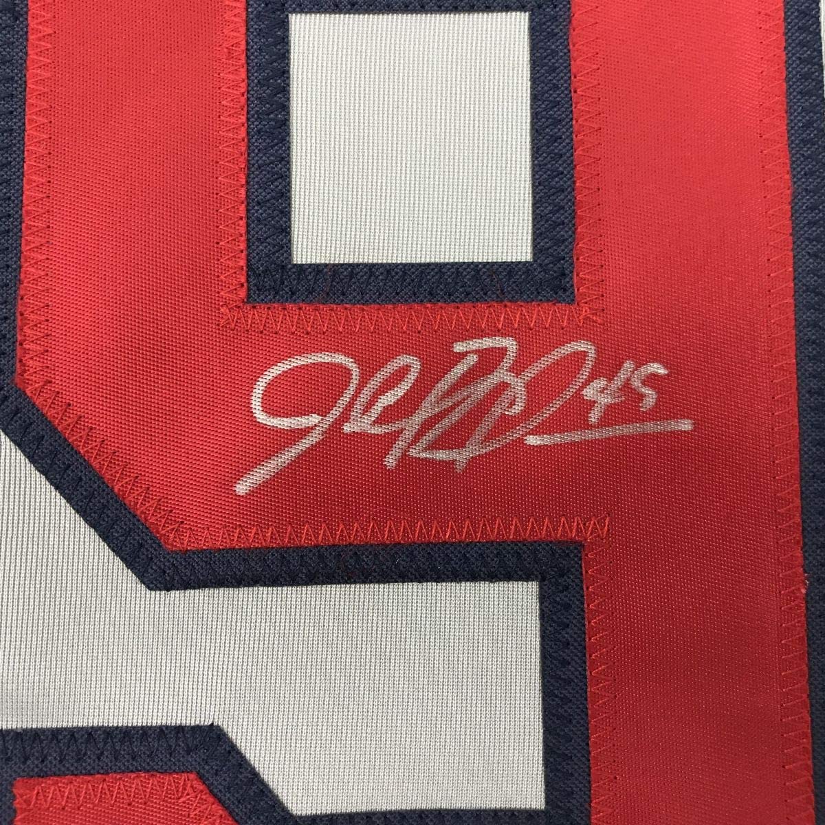 Autographed/Signed John Rocker Atlanta Grey Baseball Jersey PSA/DNA COA