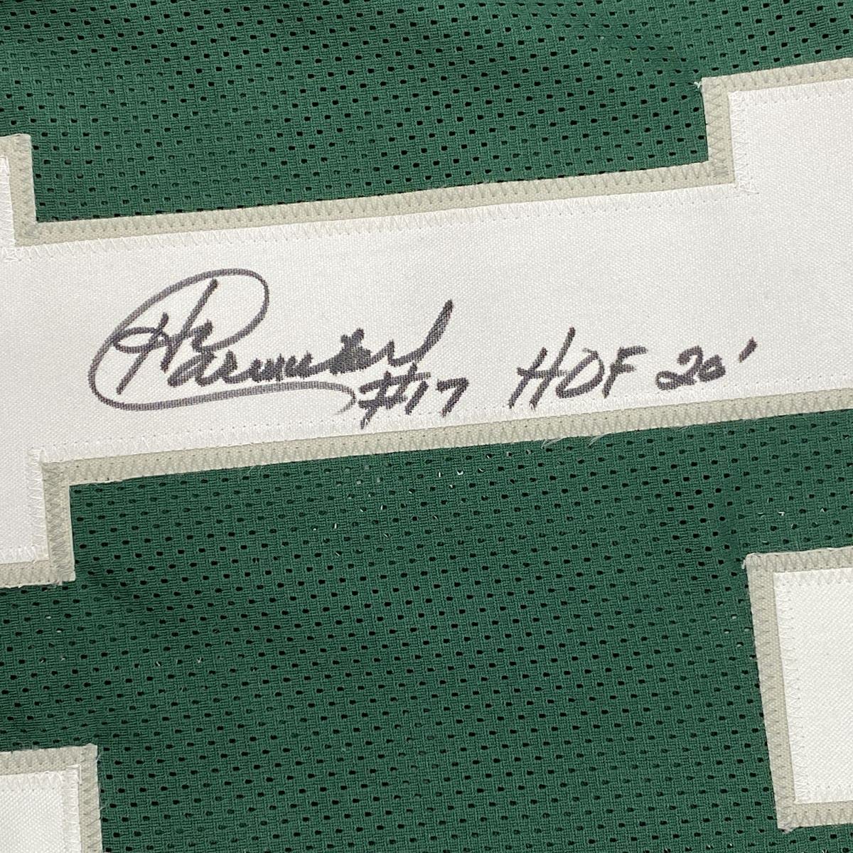 Autographed/Signed Harold Carmichael HOF 20 Philadelphia Green Football Jersey JSA COA