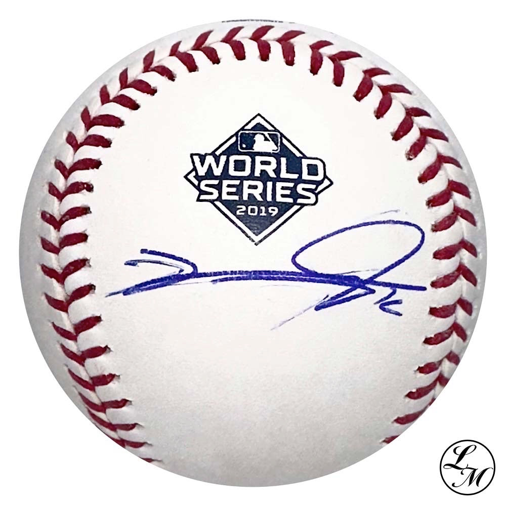 Victor Robles Washington Nationals Autographed 2019 World Series Baseball COA