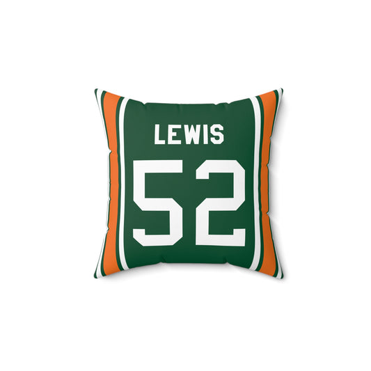 Ray Lewis Miami Hurricanes Pillow