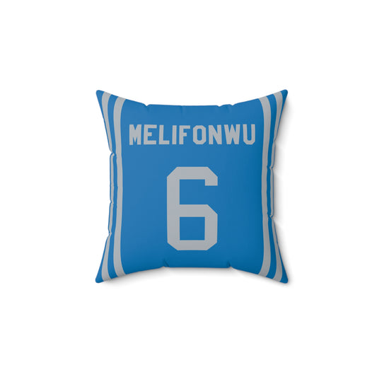 Ifeatu Melifonwu Detroit Lions Pillow