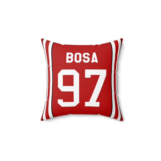 Nick Bosa Ohio State Buckeyes Pillow