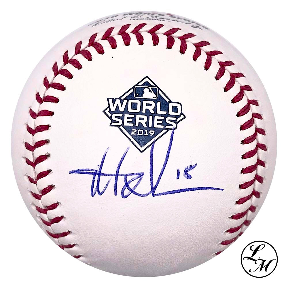 Matt Adams Nationals Autographed 2019 World Series Baseball JSA