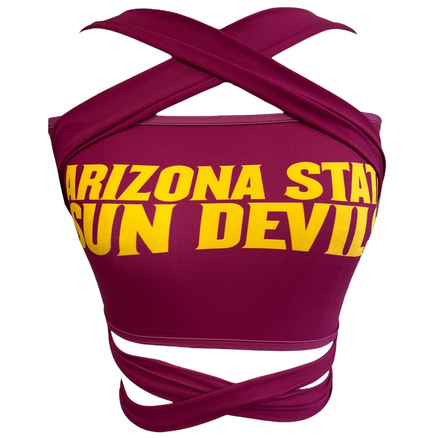 Arizona State ASU Maroon Multi Way Bandeau Top