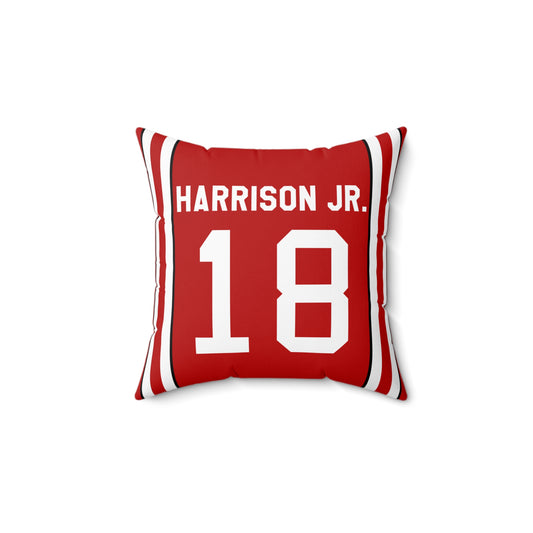 Marvin Harrison Jr. Ohio State Buckeyes Pillow