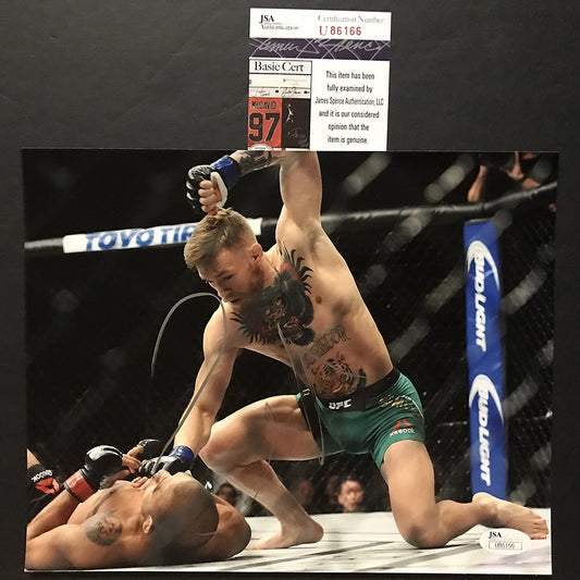 Autographed/Signed Conor McGregor UFC MMA Fighting 8x10 Photo JSA COA Auto #2