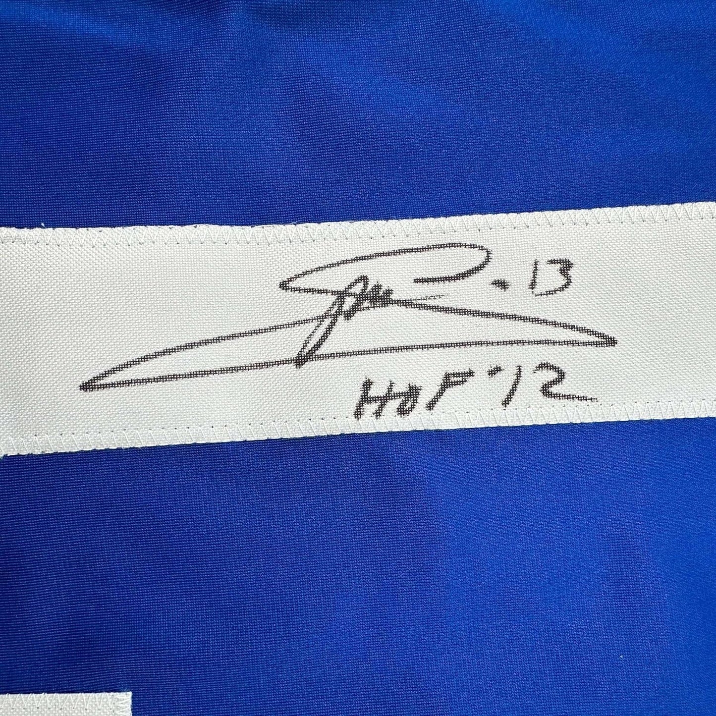 Framed Autographed/Signed Mats Sundin 35x39 HOF 12 Toronto Blue Hockey Jersey JSA COA