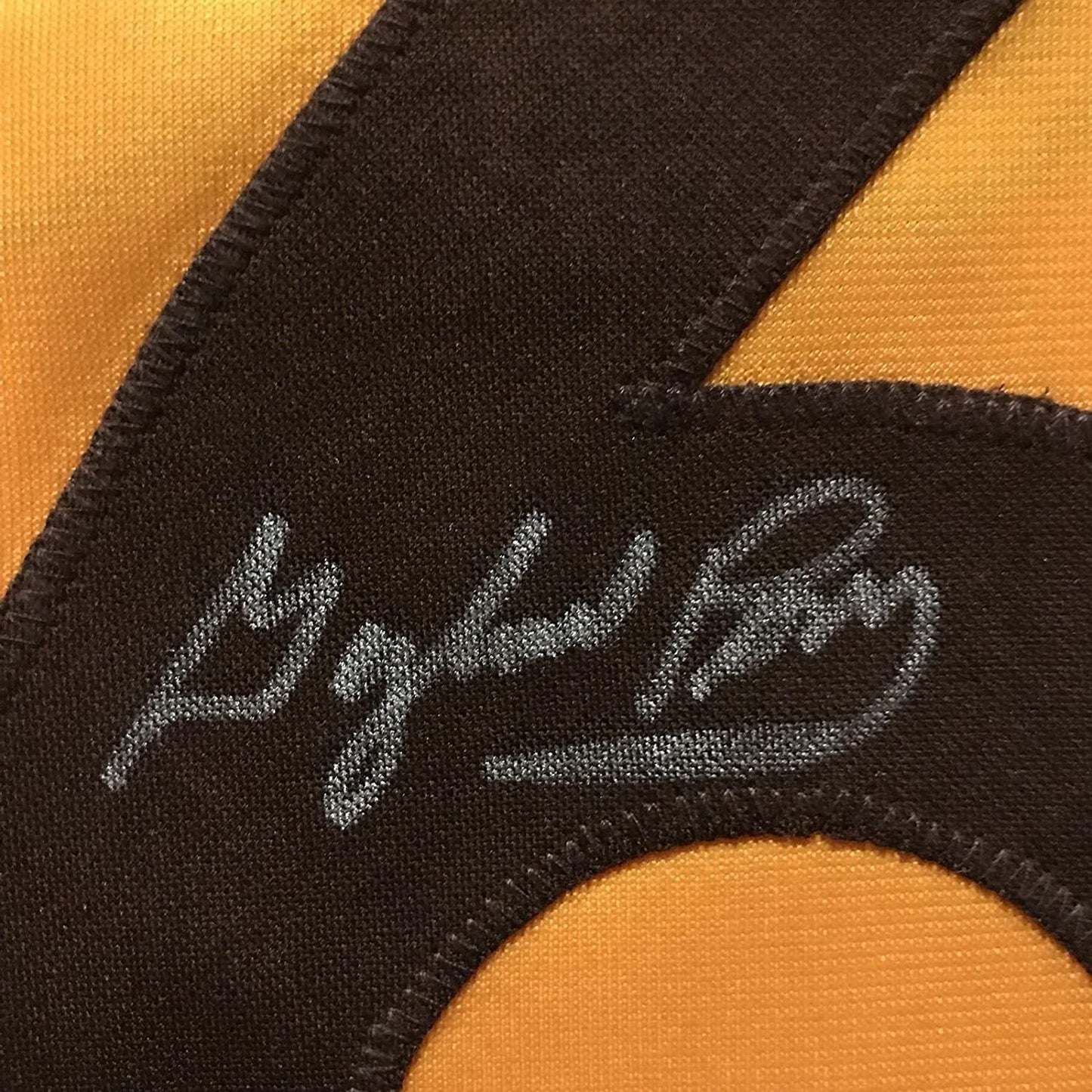 Framed Autographed/Signed Gaylord Perry 35x39 San Diego Yellow Baseball Jersey JSA COA