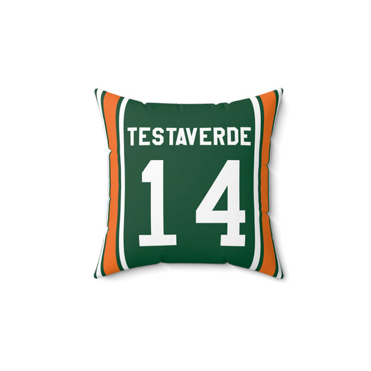 Vinny Testaverde Miami Hurricanes Pillow