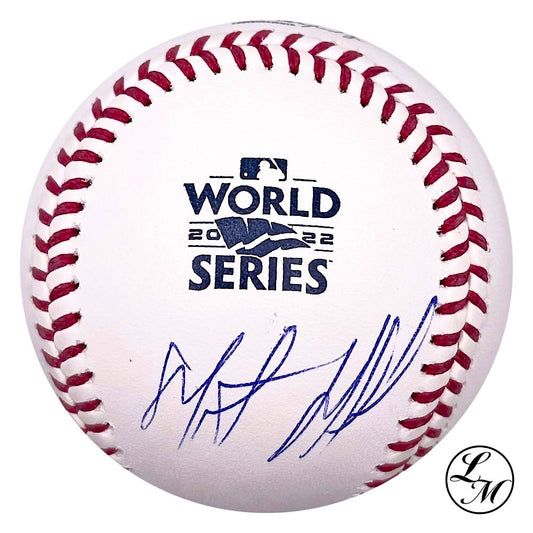 Martin Maldonado Astros Autographed 2022 World Series Baseball JSA COA