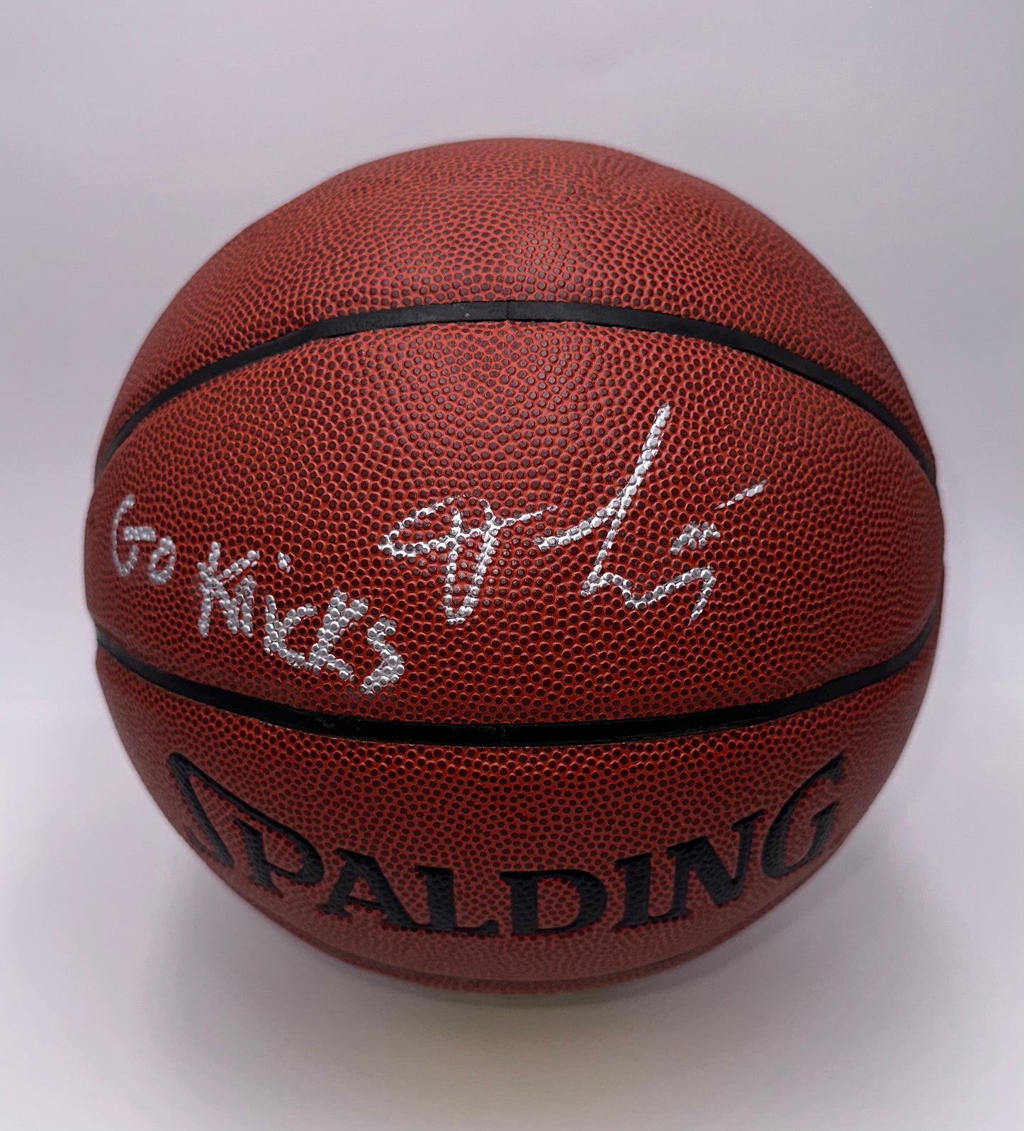 Frank Ntilikina Autographed Basketball “Go Knicks”