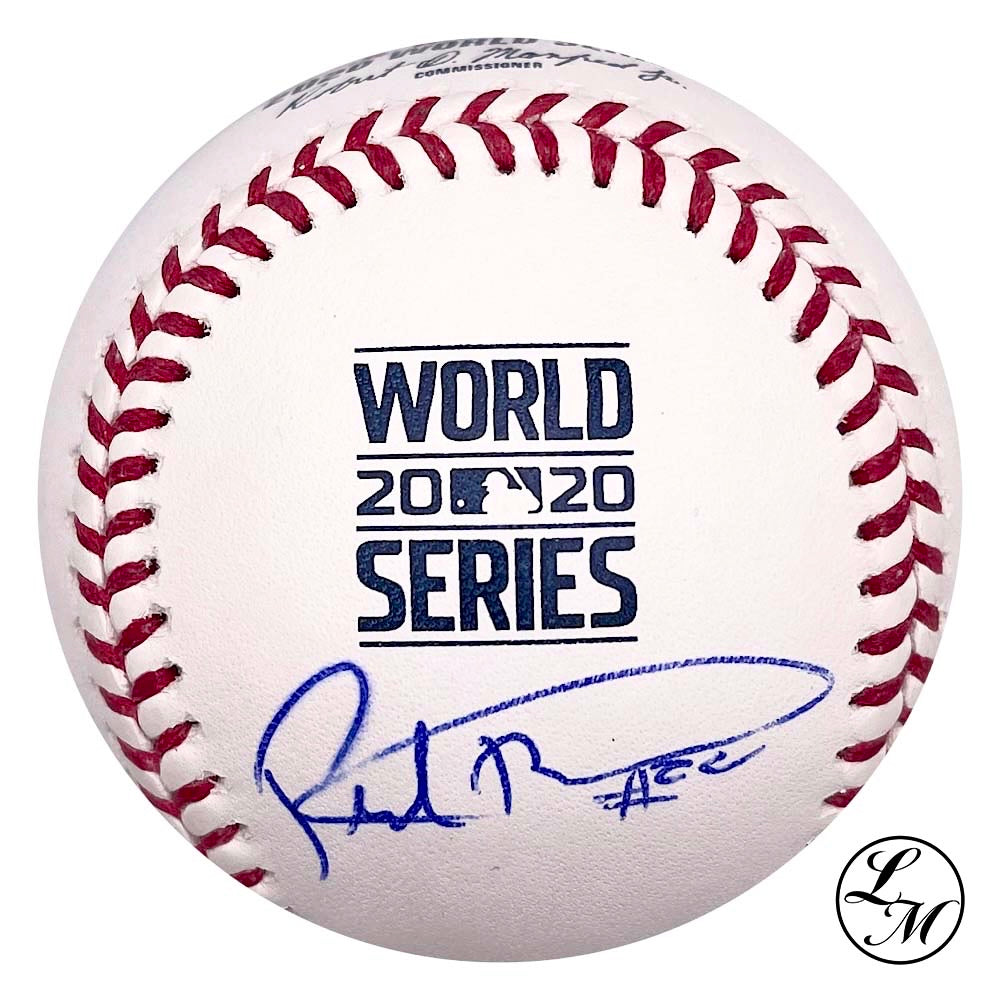 Pedro Baez Dodgers Autographed 2020 World Series Baseball JSA COA