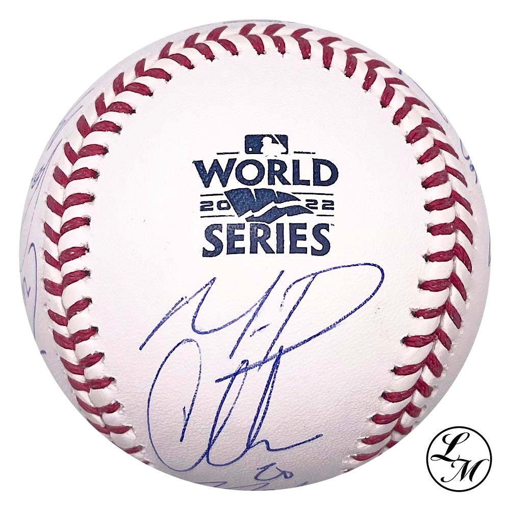 Houston Astros Autographed Team 2022 World Series Baseball JSA LOA