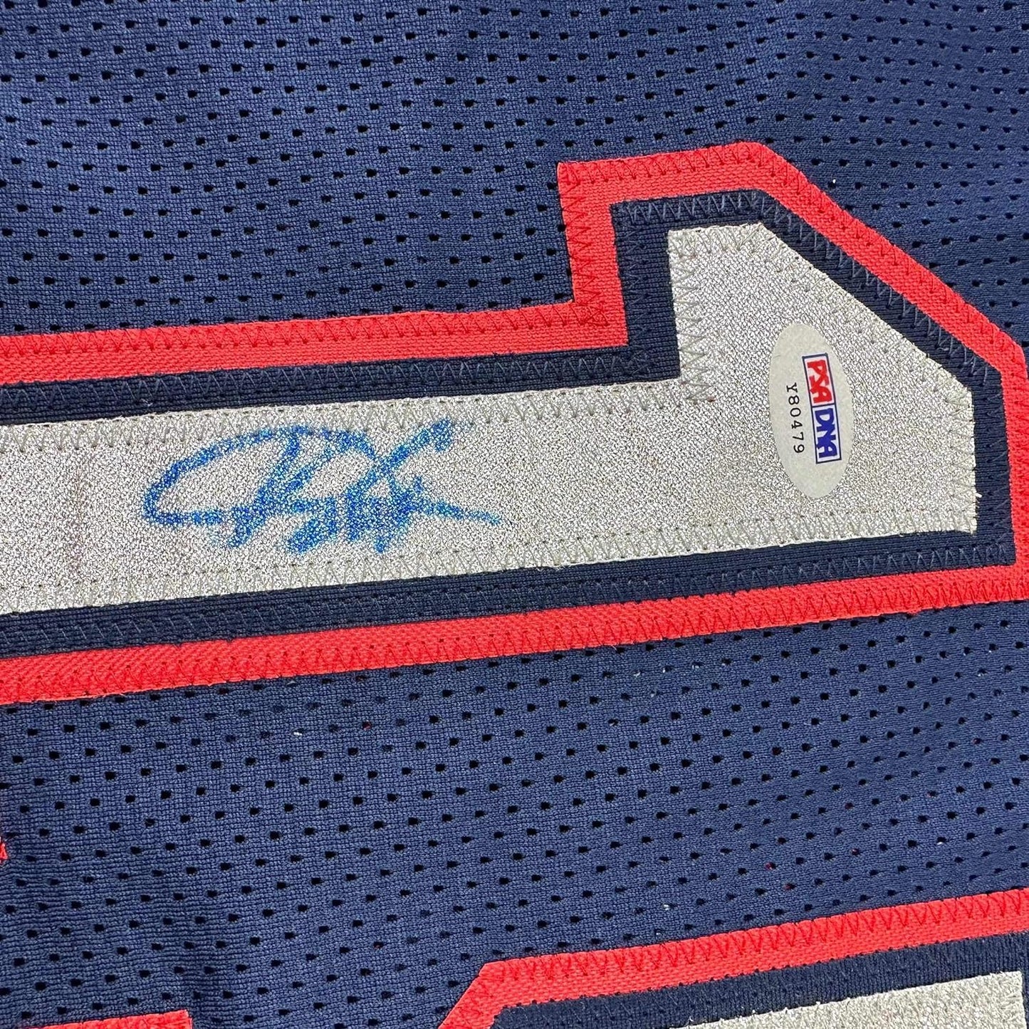 Framed Autographed/Signed Vince Carter 35x39 New Jersey NJ Navy Blue Basketball Jersey PSA/DNA COA