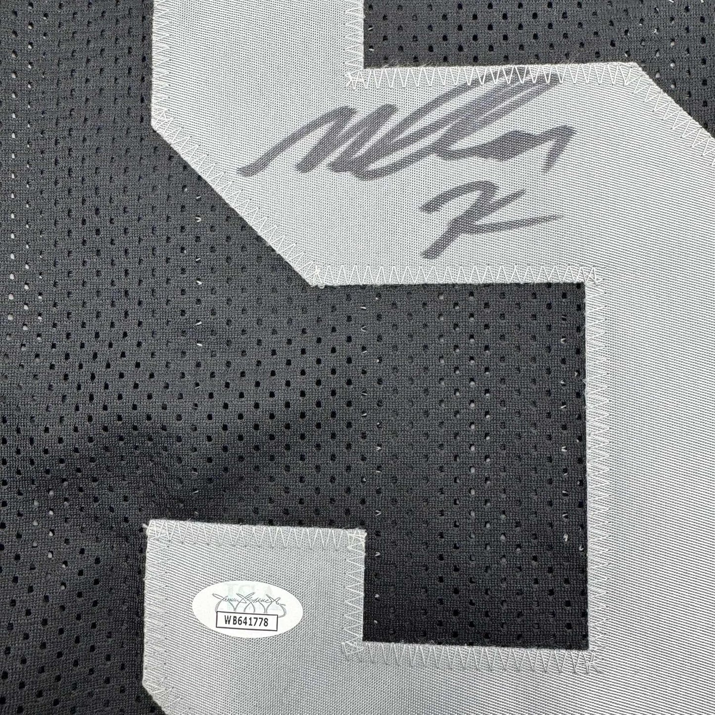 Framed Autographed/Signed Malcolm Koonce 35x39 Las Vegas Oakland Black Football Jersey JSA COA