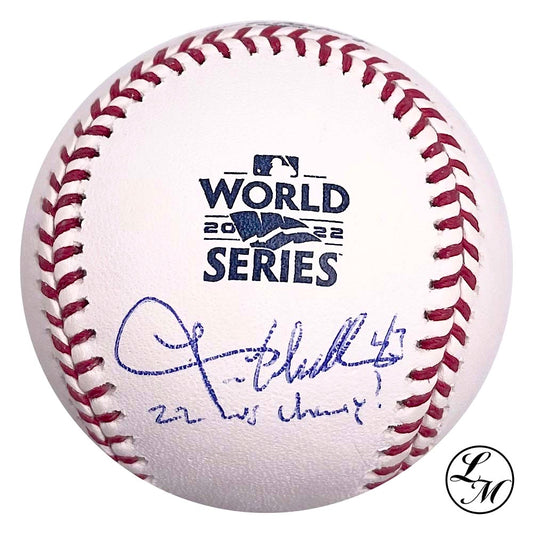 Lance McCullers Astros Autographed 2022 World Series Baseball JSA COA