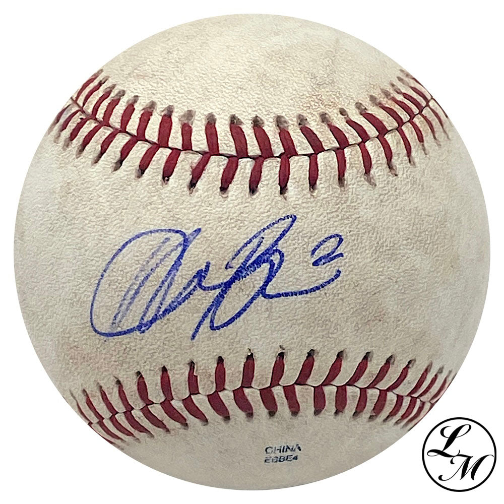 Austin Barnes Autographed Game USED Minor Baseball Los Angeles Dodgers JSA COA