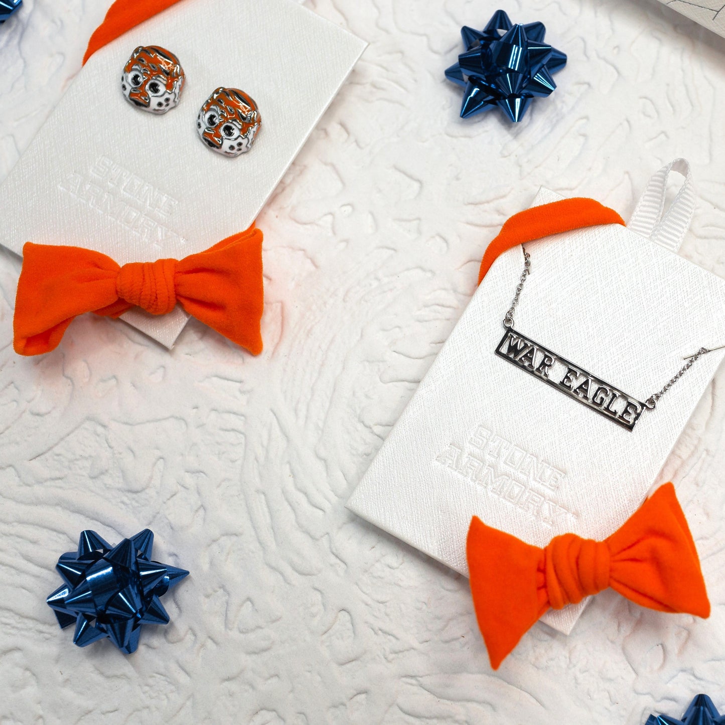 Auburn Aubie Tiger Studs